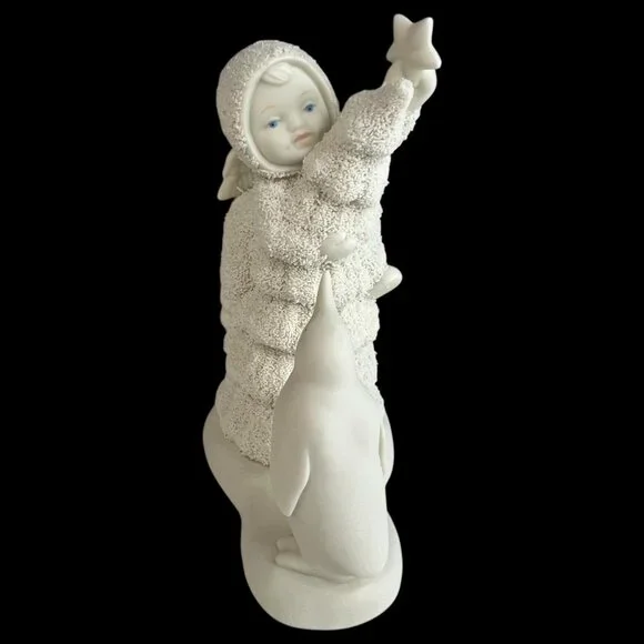 Dept 56 Snowbabies You Better Watch Out Figurine With Penguin Friendship Club - Picture 4 of 7